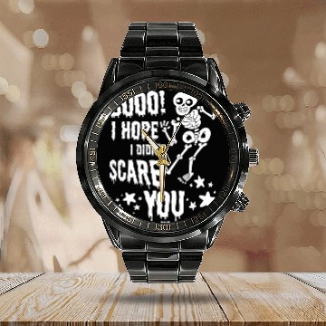 Discover Children Halloween costume skeleton party Calendar Steel Band Watch
