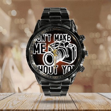 Discover Photography Photographer Camera Calendar Steel Band Watch