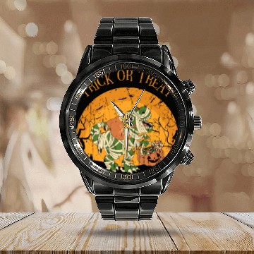 Discover Trick or Treat - trick or treat Calendar Steel Band Watch