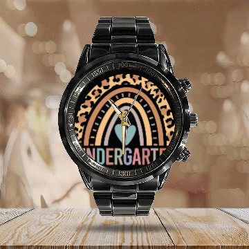 Discover Kindergarten Rainbow Girls Boys Teacher Team Kinde Calendar Steel Band Watch