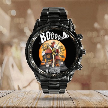 Discover booooooooooo halloween town Calendar Steel Band Watch