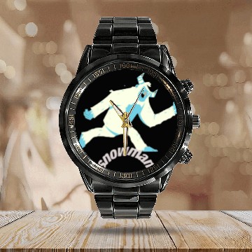Discover snowman Calendar Steel Band Watch