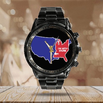 Discover Mississippi Design for patriotic Mississippians Calendar Steel Band Watch
