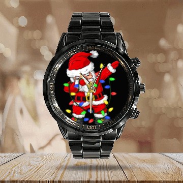 Discover Dabbing Santa Claus Christmas Tree Lights Boys Kid Calendar Steel Band Watch