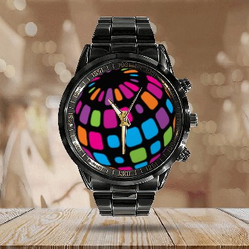 Discover Earth Calendar Steel Band Watch