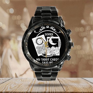 Discover Moon Sun Tarot Card Said No Halloween Calendar Steel Band Watch