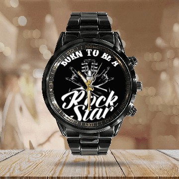 Discover Guitar Guitarist Guitar Player Rock Musician Calendar Steel Band Watch