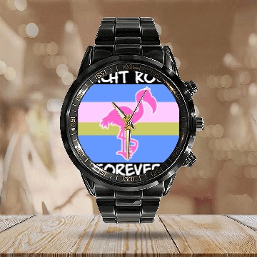 Discover Yacht Rock Forever Calendar Steel Band Watch 80s Style flamingo