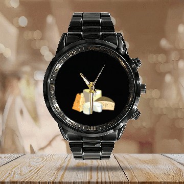 Discover Super Cheesy Birthday Party Natal Day Cheese Calendar Steel Band Watch