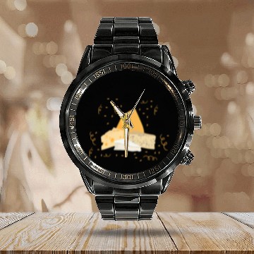 Discover Super Cheesy Birthday Party Natal Day Cheese Calendar Steel Band Watch