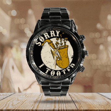 Discover Hilarious Trumpet Player Jazz Music Lover Calendar Steel Band Watch