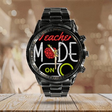Discover Teacher Mode On University Students School Calendar Steel Band Watch