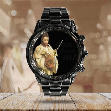Discover jesus christian Calendar Steel Band Watch