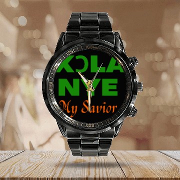 Discover XORLA NYE OR MY SAVIOR Calendar Steel Band Watch