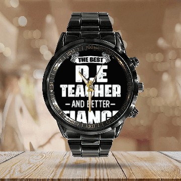 Discover The Best PE Teacher Phys Ed Physical Education Calendar Steel Band Watch