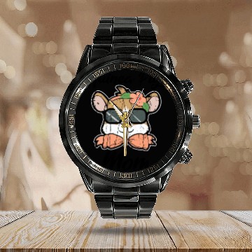 Discover Guinea Pig Mom - animal lover Calendar Steel Band Watch