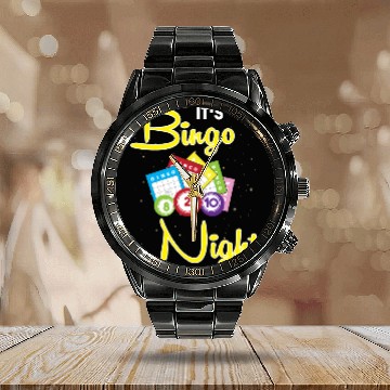 Discover Bingo Caller Gambler Bingo Player Its Bingo Night Calendar Steel Band Watch