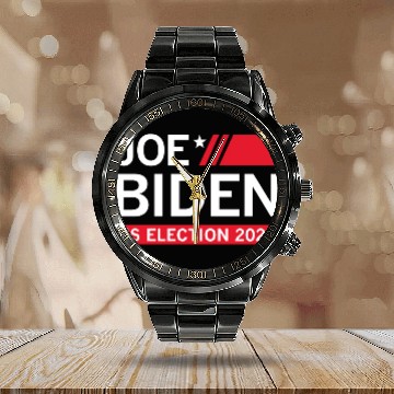 Discover Joe Biden US Election 2024 Calendar Steel Band Watch