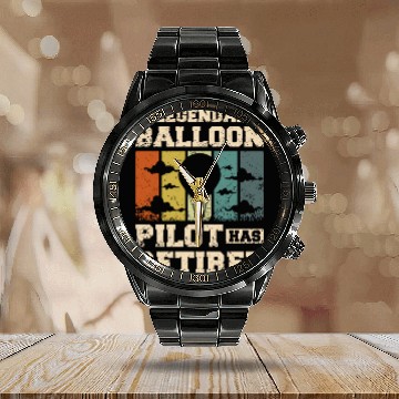 Discover A legendary balloon pilot has retired Calendar Steel Band Watch