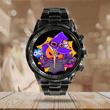 Discover Gamer witches pumpkin vampire - halloween Calendar Steel Band Watch