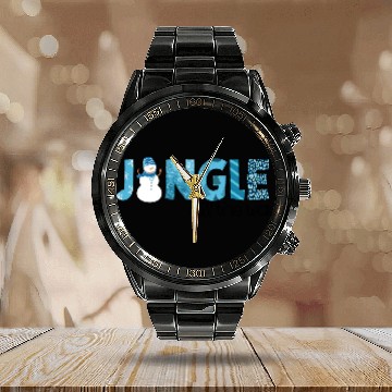 Discover Jingle all the way sublimation Calendar Steel Band Watch