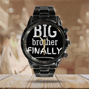 Discover Big Brother Finally Novelty Older Brothers Cute Calendar Steel Band Watch