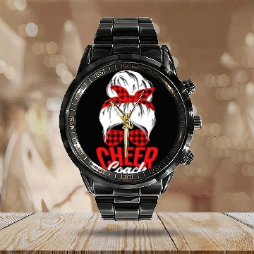 Discover Funny Cheer Couch Cheerleading Cheerleader Coach Calendar Steel Band Watch