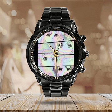Discover Pastel Goth Kawaii Anime Calendar Steel Band Watch
