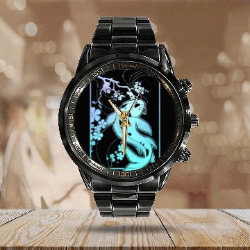 Discover Koi Pastel Goth Cherry Blossom Calendar Steel Band Watch