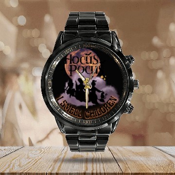 Discover Hocus Pocus Sticker, I Smell Children Sticker Calendar Steel Band Watch