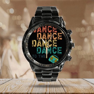 Discover Dance To The Radio Calendar Steel Band Watch