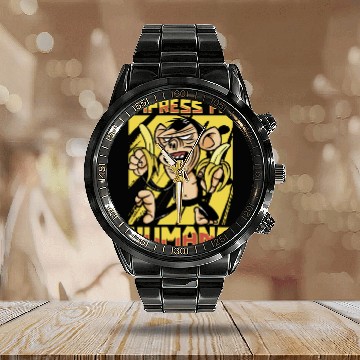 Discover Monkey Banana Calendar Steel Band Watch