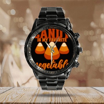 Discover Candy Is My Favorite Vegetable 4 Calendar Steel Band Watch