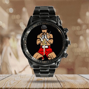 Discover Wicked Ways Muay Thai Team Calendar Steel Band Watch