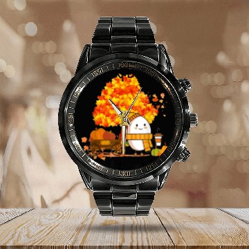 Discover Humpty Dumpty Had A Great Fall Thanksgiving Autumn Calendar Steel Band Watch