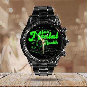 Discover Stepping up for mental health awareness - Calendar Steel Band Watch