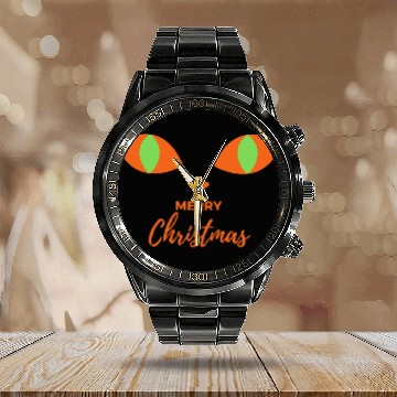 Discover Merry Christmas Animals 2023 Calendar Steel Band Watch classic