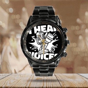 Discover Music Teacher Microphone Calendar Steel Band Watch