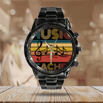 Discover Music Teacher music nout Calendar Steel Band Watch