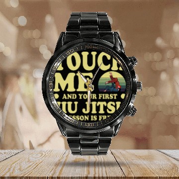 Discover Touch Me And Your First Jiu Jitsu Lesson Is Free Calendar Steel Band Watch