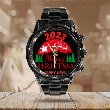 Discover Merry Christmas 2023 Calendar Steel Band Watch