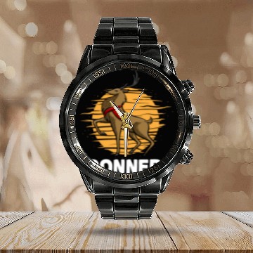 Discover Christmas Santa's Reindeer Lazy Costume Donner Calendar Steel Band Watch