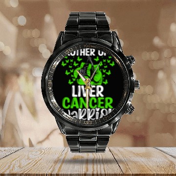 Discover Liver Cancer Awareness Brother Twins Sibling Calendar Steel Band Watch