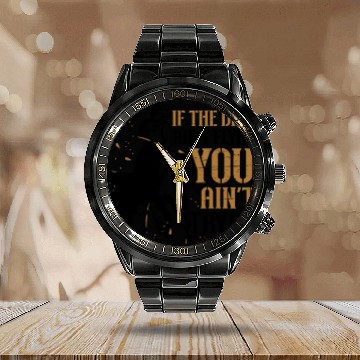 Discover Barrel Racing Dirt Rodeo Equestrian Horse Barrel Calendar Steel Band Watch