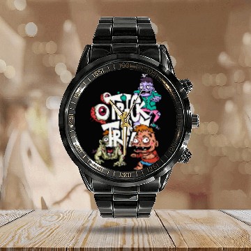 Discover trick or treat Calendar Steel Band Watch