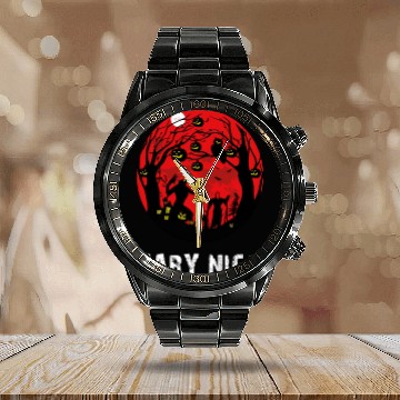 Discover Witch way to the wine Calendar Steel Band Watch