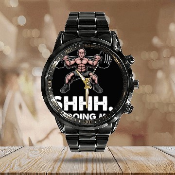 Discover Shhh Im Doing Math Gym Fitness Math Lovers Distres Calendar Steel Band Watch