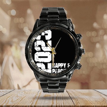 Discover Freedom for all mankind Calendar Steel Band Watch