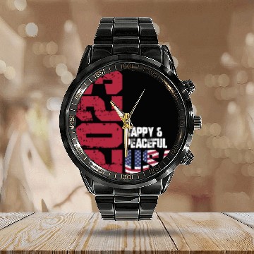 Discover Freedom for all mankind Calendar Steel Band Watch