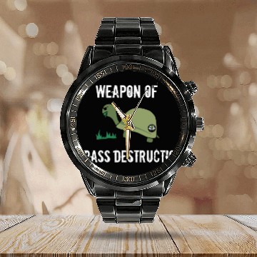 Discover Grass destruction (Light) Calendar Steel Band Watch